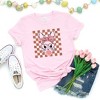 Simply Sage Market Women's Checkered Bunny Short Sleeve Graphic Tee - 3 of 3
