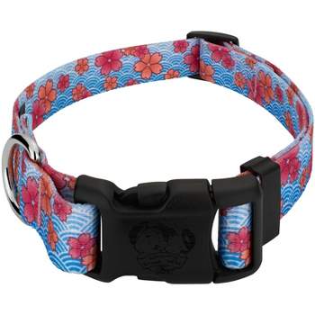 Country Brook Petz® Deluxe Pink April Blossoms Dog Collar - Made in The U.S.A.