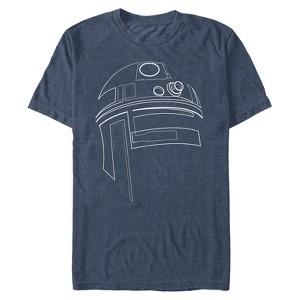 Men's Star Wars R2-D2 Outline T-Shirt - 1 of 4