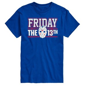 Men's - Friday the 13th - Jason Mask Collegiate Short Sleeve Graphic T-Shirt - 1 of 4