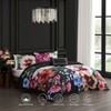 Bebejan Black Night Poppies 100% Cotton 5 Piece Reversible Comforter Set - 2 of 4