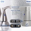 2-Handle Bathroom Sink Faucet 360 Degree High Arc Swivel Spout Centerset 4 Inch Vanity Faucet - 2 of 4