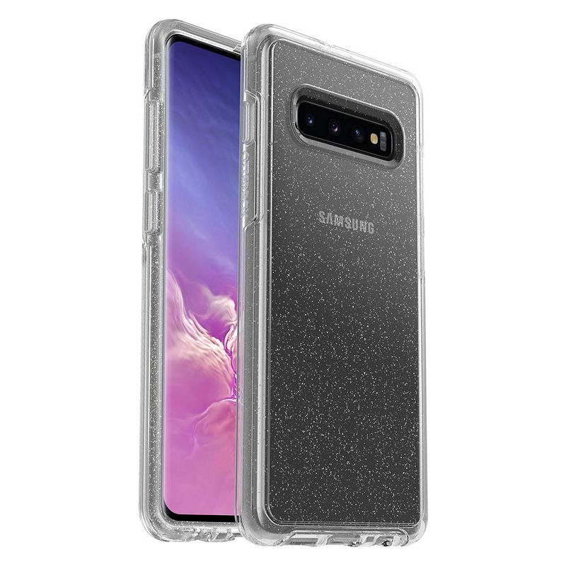 OtterBox SYMMETRY SERIES Case for Galaxy S10 Plus (ONLY) - Stardust Clear - Manufacturer Refurbished, 1 of 4