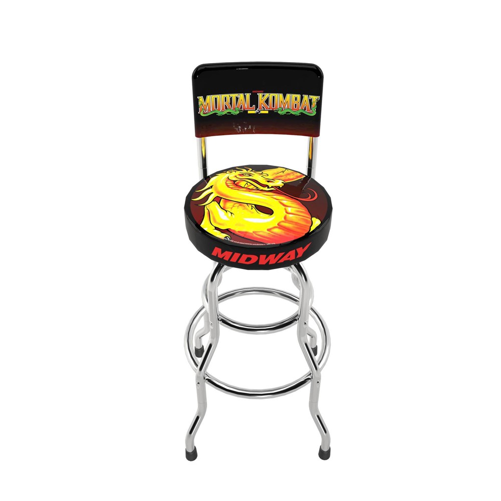 Photos - Chair Arcade1Up Mortal Kombat Swivel High Back Stool 