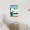 Amanti Art Turquoise Blue Doors on a Modern Home by Tom Windeknecht Canvas Wall Art Print Framed - 4 of 4
