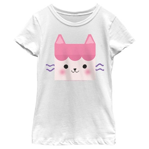 Girl's Gabby's Dollhouse Box Big Face T-shirt :