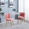 2-Pack Iron-Legged Dining Chairs with Cushioned Seats, Versatile for Any Room - 3 of 4