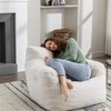 Teddy Fabric Bean Bag Chair, Soft Tufted Memory Foam Lazy Couch Seat Lazy on Sofa – The Pop Home - 2 of 4