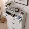 Shoe Cabinet with 3 Flip Drawers and 2 Storage Drawers, Easy to Store 18-24 Pairs of Shoes, Adjustable & Removable Panel, Shoe Storage Cabinet - 3 of 4
