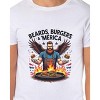 Fourth Of July Men's Beards, Burgers & 'Merica Dad BBQ Funny T-Shirt - 4 of 4