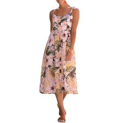Women's Button Up Panel Dress - LASCANA