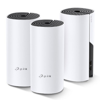 TP-Link Deco Whole Home Mesh WiFi System Up to 5,500 Sq. Ft. Coverage WiFi Router/Extender Replacement White (Deco M4 3-Pack) Manufacturer Refurbished