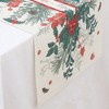 Unique Bargains Table Runner Rectangular Winter Christmas Pattern 13 Linen Colorful 1 Pc - 3 of 3