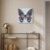Art Remedy On Her Way Colorful buterfly and flowers wall art Framed - 2 of 4