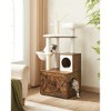 Feandrea WoodyWonders Cat Tree with Litter Box Enclosure, 2-in-1 Modern Tower, Furniture Hidden, Cat Condo with Scratching Posts - 2 of 4