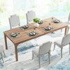 Gulches Industrial Rustic Series Contemporary Industrial Black Rustic Wood Grain Premium MDF 78 in Heavy-Duty Metal Frame Base Dining Table Seats 6-8 - 4 of 4