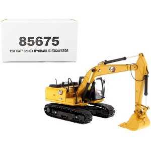 CAT Caterpillar 323 GX Hydraulic Excavator with Operator "High Line" Series 1/50 Diecast Model by Diecast Masters - 1 of 4