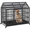 Large Dog Crate Furniture, Double Doors, Wooden Heavy Duty Dog Kennel Indoor, for Large Medium Small Dogs Modern Decorative End Table Pet House - 2 of 4