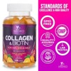 Biotin and Collagen Gummy Vitamins for Hair, Skin, and Nails - Extra Strength - 120 Gummies By Nature's Nutrition - 4 of 4