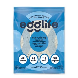 egglife Gluten Free Everything Bagel Egg White Wraps - 6oz/6ct - 1 of 4