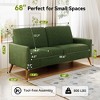 Dyonery 68" Loveseat Sofa,Comfy Couches for Living Room,Mid Century Modern Loveseat Sofa,Tool-Free Assembly Small Couches for Bedroom Office - 2 of 4