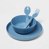 18pc Plastic Cool Colors Kids' Silverware Set - Pillowfort™ : Target