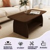 Racxily Coffee Table for Living Room, Farmhouse Wood Center Table, Rectangle Mid-Century Living Room Tables, 47in - 3 of 4