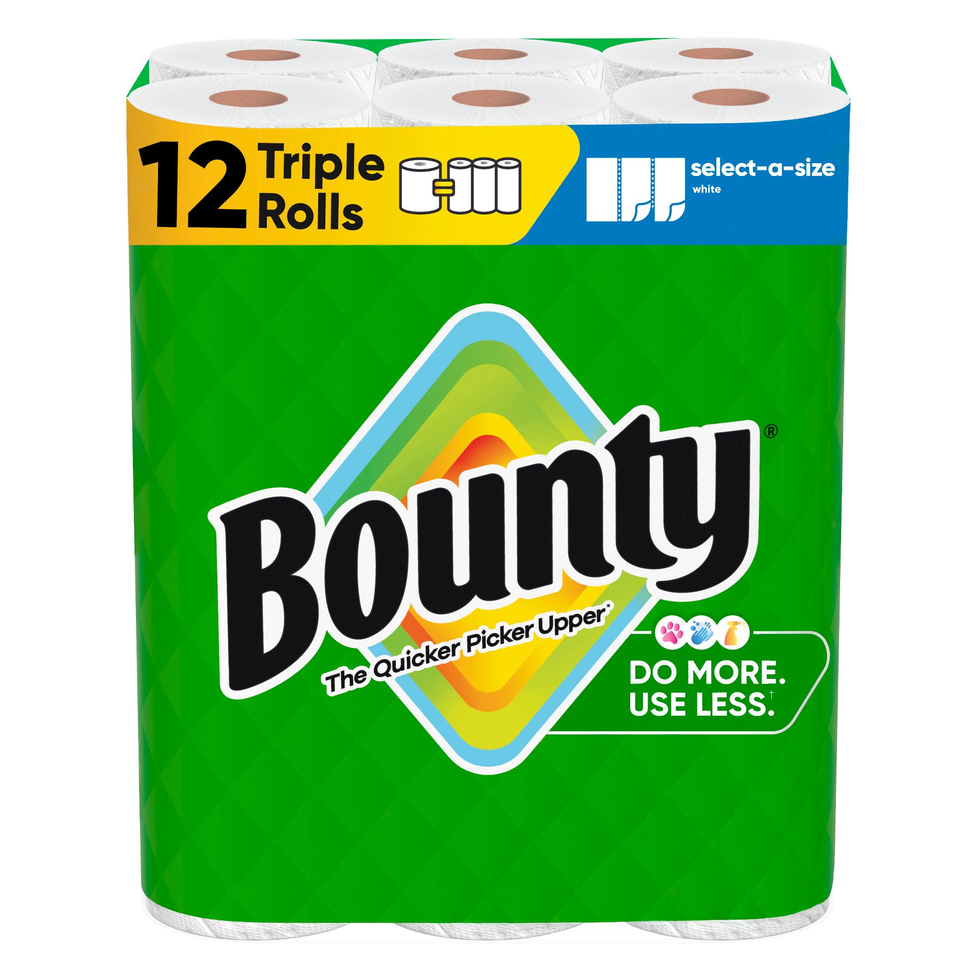Bounty Select-A-Size Paper Towels - 12 Triple Rolls