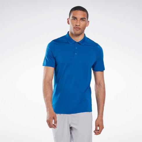 Løfte Kristendom vene Reebok Workout Ready Polo Shirt Mens Athletic T-shirts Medium Vector Blue :  Target