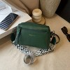 Women's Adjustable Crossbody Bag, Small Minimalist Shoulder Bag with Zipper Closure, Stylish Purse for Daily Commute, Casual & Formal Outfits - 2 of 4