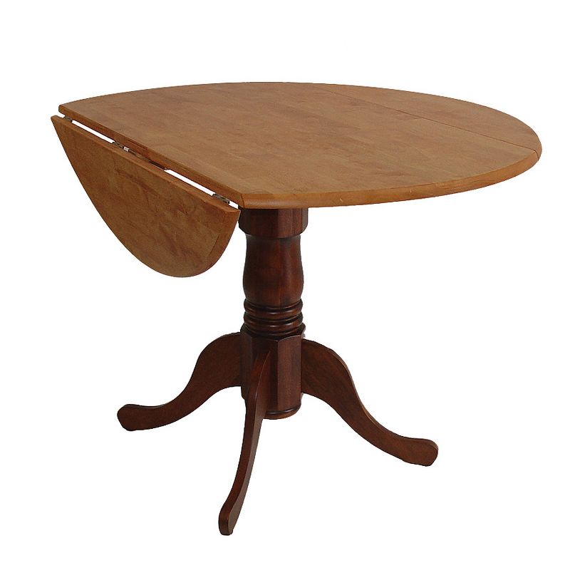 42" Mason Round Dual Drop Leaf Dining Table - International Concepts, 3 of 9