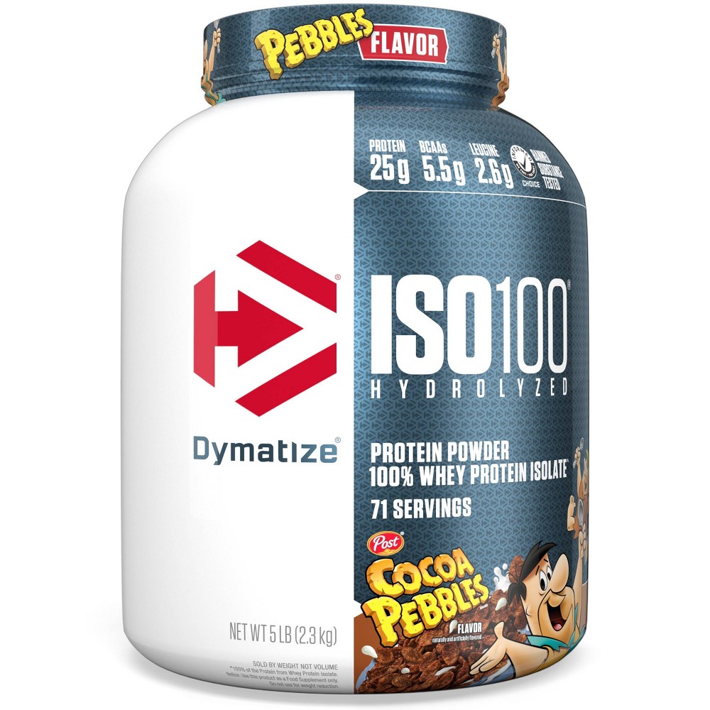 UPC 705016353446 product image for Dymatize 100% Whey Isolate Protein Powder - Cocoa Pebbles - 5lbs | upcitemdb.com