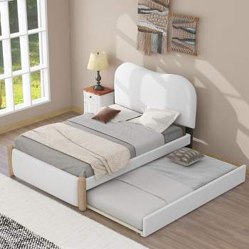 Max & Lily Twin House Bed With Trundle, White : Target