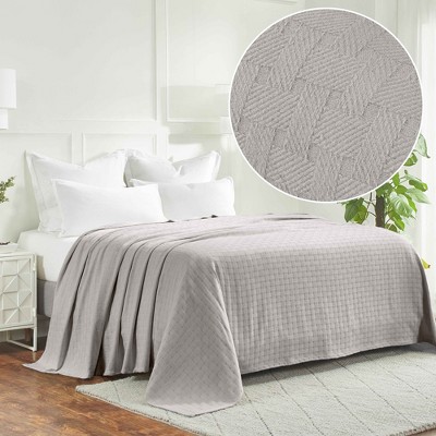 Basketweave Cotton Blanket by Blue Nile Mills