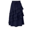 Girls Ruffled Skirts Summer Highwaist Maxi Skirts for Girls A-line Adjustable Drawstring Skirts with Irregular Hem - 2 of 4