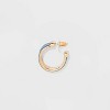 SUGARFIX by BaubleBar Textured Hoop Chain Statement Earrings - image 2 of 2