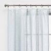 54"x84" Sheer Contrast Edge Window Curtain Panel White/Light Brown - Threshold™: Modern Woven Recycled Polyester - image 2 of 4