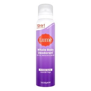 Lume Whole Body Women's Aluminum Free Invisible Spray Deodorant - Lavender Sage Scent - 3.6oz - 1 of 4