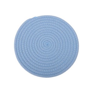 Unique Bargains Trivet Round Rope Woven Mat Cotton Non-woven Fabric 7.87"x7.87"x0.31" - 1 of 3