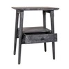 Kit Side Table Matte Black - East at Main: Mango Wood, No Assembly, Rectangle Accent Table - 4 of 4
