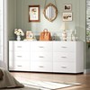 Aheaplus Closet Storage Cabinet 2 Set with 6 Drawers, Night Stand with Storage, 6-Drawers Dressers - 2 of 4