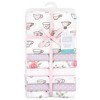 Little Treasure Hudson Baby Girls Cotton Poly Flannel Receiving Blankets 7Pk Multipack - 2 of 2