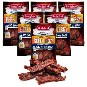 Bridgford Sweet Baby Ray’s Beef Jerky Original 10 oz  - High Protein Healthy Ready-to-Eat Beef Jerky for Your Dietary Preferences - 1 of 4