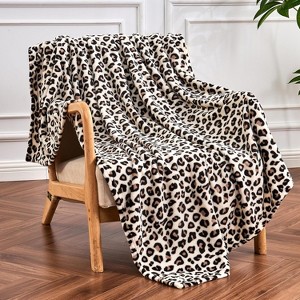 Christmas Blanket Soft Cozy Leopard Print,Warm Blanket Christmas Gift. - 1 of 4