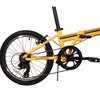 ZiZZO Campo 7 Speed 20" Folding Cruiser Bike - Yellow - 3 of 4