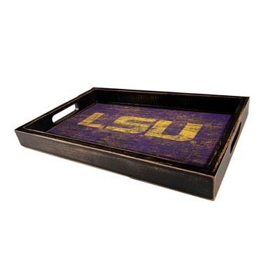 NCAA LSU Tigers Distressed Tray
