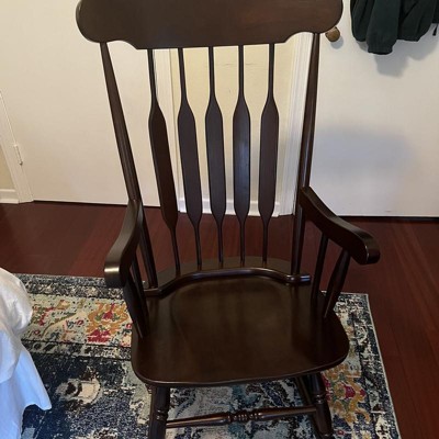 Espresso Classic Wooden Rocking Chair for Cozy Corners