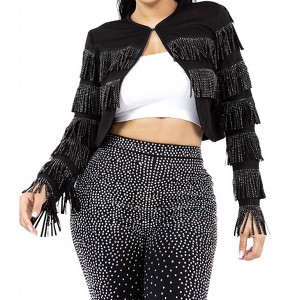 Women's Tassel Fringe Jacket - 7Mango7 - 1 of 1