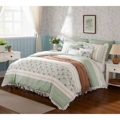 Grungis 9 Piece Polyester Queen Percale Bedding Comforter Sets,Comfort Sheets Set for Bedroom