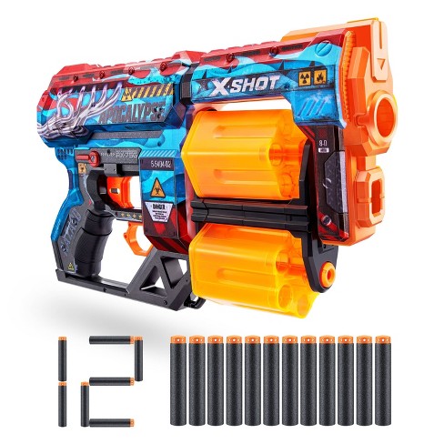 X-Shot X-Shot Skins Lock Gun avec 16 fléchettes